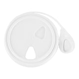 Lids, Low Dome, Pop Lock, Plastic, White, Polypropylene, for 8/12/16/20 Ounce Cups, Recyclable,1 - 100 COUNT