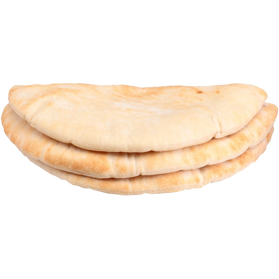 Pita Bread, White, 6 Inch, Pocket Precut, Frozen, 6 Linear Inch,12 - 10 COUNT