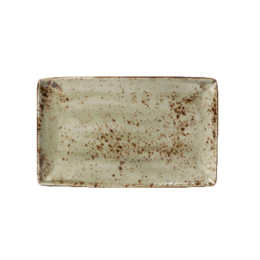 Platter, Craft, 10.63 x 6.5 Inch, Green, Rectangular,1 - 1 EACH