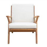 Chair, Indoor/Outdoor, Wood, with White Cushion,1 - 1 EACH