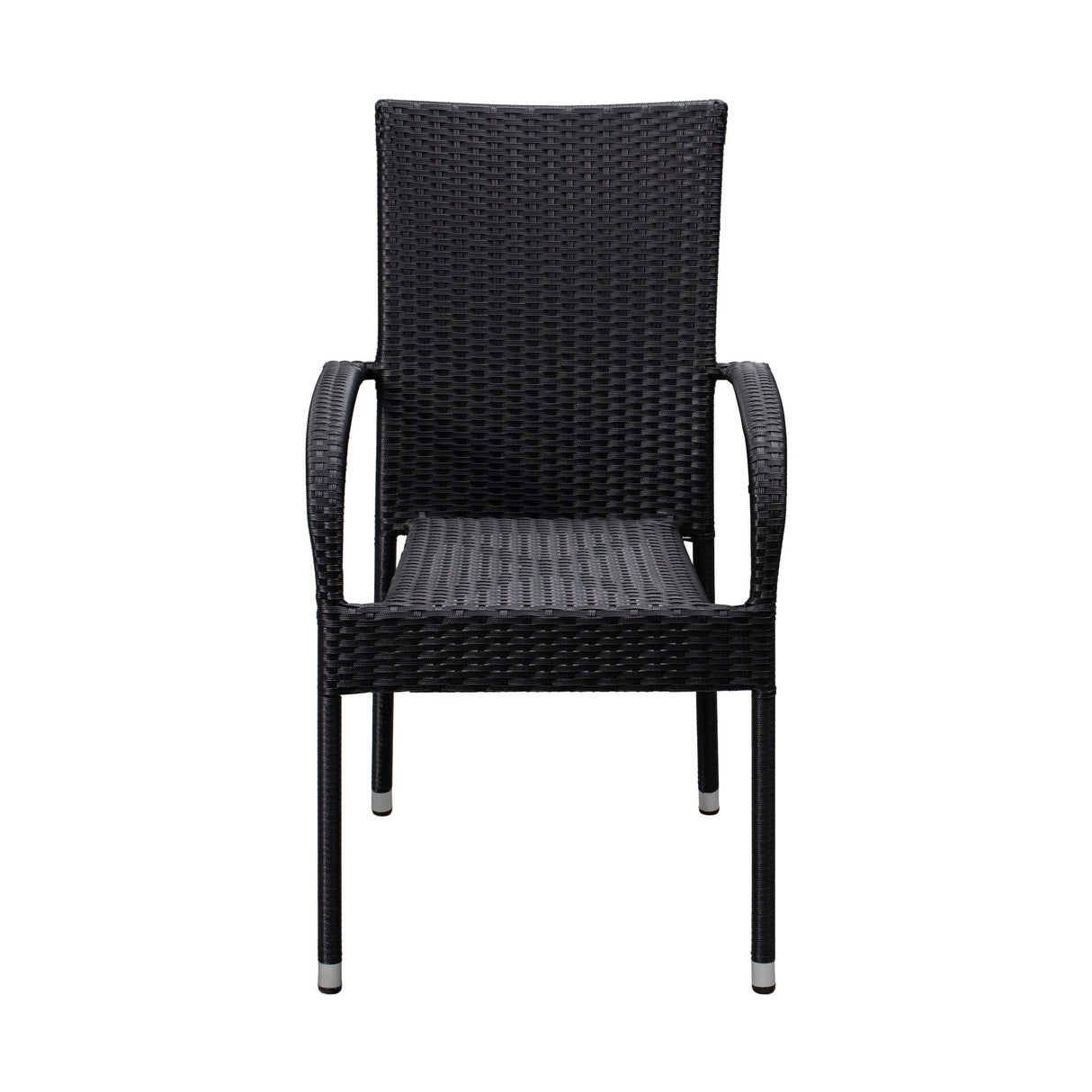 Chair Set, Outdoor, 4-Piece, Black Wicker,1 - 4 COUNT