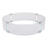 Wind Guard, Fire Pit, Tempered Glass, Round,1 - 1 EACH