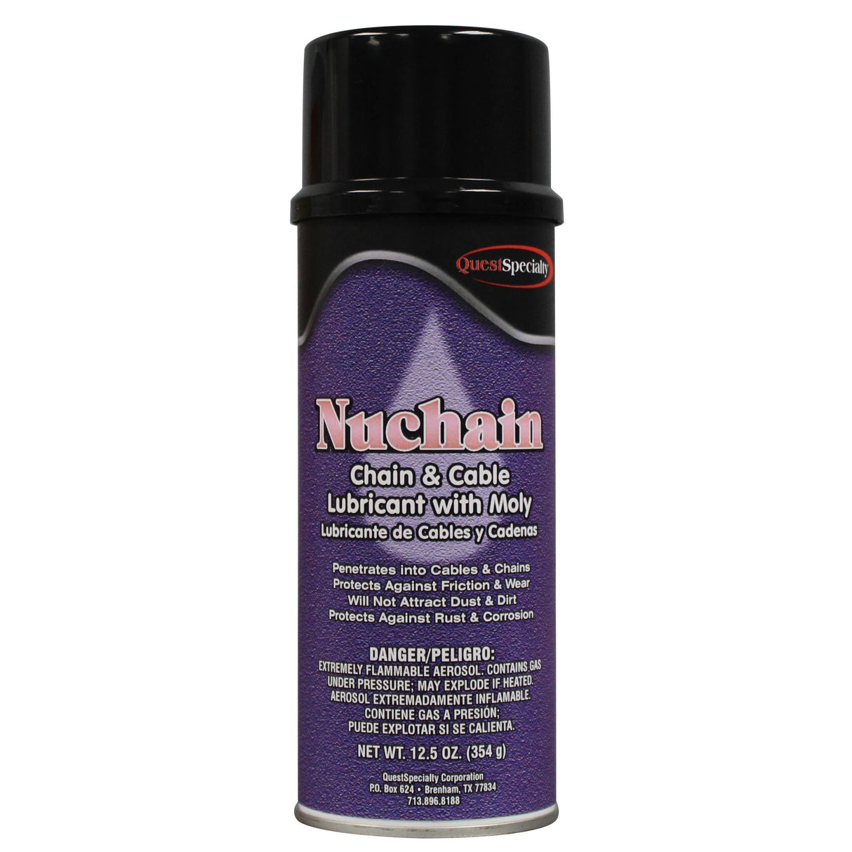 Lubricant, Chain & Cable, Aerosol, with Moly,12 - 12.5 OUNCE