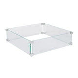 Wind Guard, Fire Pit, 22.5 x 22.5 x 6.25 Inch, Tempered Glass, Square,1 - 1 EACH