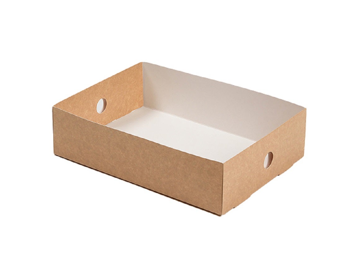 Tray, Insert, 12 x 8.75 x 3.25 Inch, Paper, Kraft,1 - 10 COUNT
