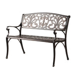 Bench, Outdoor, Antique Bronze Aluminum,1 - 1 EACH