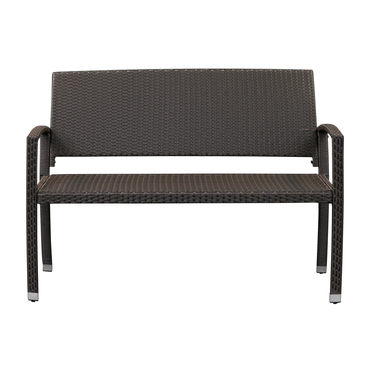 Bench, Outdoor, Brown Wicker,1 - 1 EACH