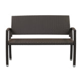 Bench, Outdoor, Brown Wicker,1 - 1 EACH