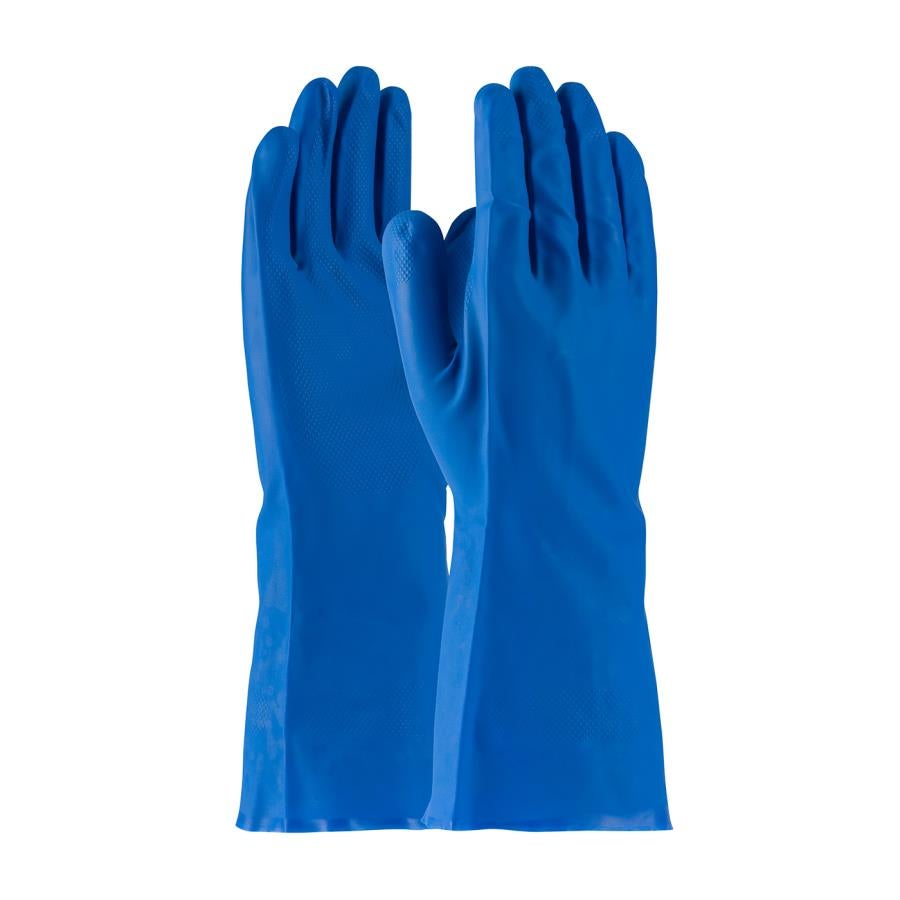 Gloves, Unlined, Blue, Large, With Raised Diamond Grip,12 - 1 EACH