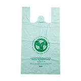 Bags, T-Sack, 12 x 6.5 x 22 Inch, Compostable Plastic, Green Printed,1 - 500 COUNT