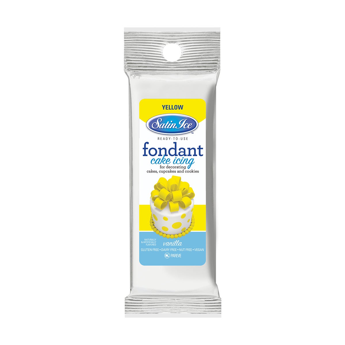 Sugar, Fondant, Rolled, Yellow Vanilla,12 - 4.4 OUNCE