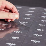 Labels, Veggie, 2 x 1 Inch, Water Resistant, Clear with White Font,1 - 100 COUNT