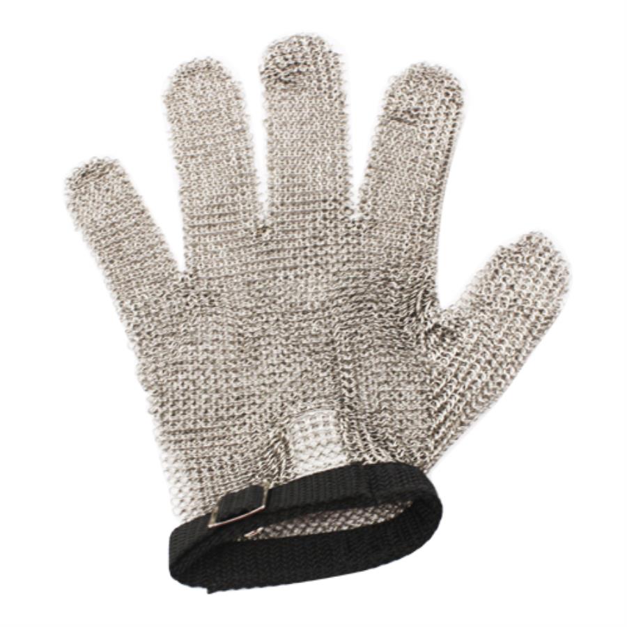 Glove, Cut-Resistant, Small, Stainless Steel Wire, with Snap Closure & Adjustable Strap,1 - 1 EACH