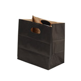 Bags, 11 x 7 x 11 Inch, Paper, Black, with Handle,1 - 100 COUNT
