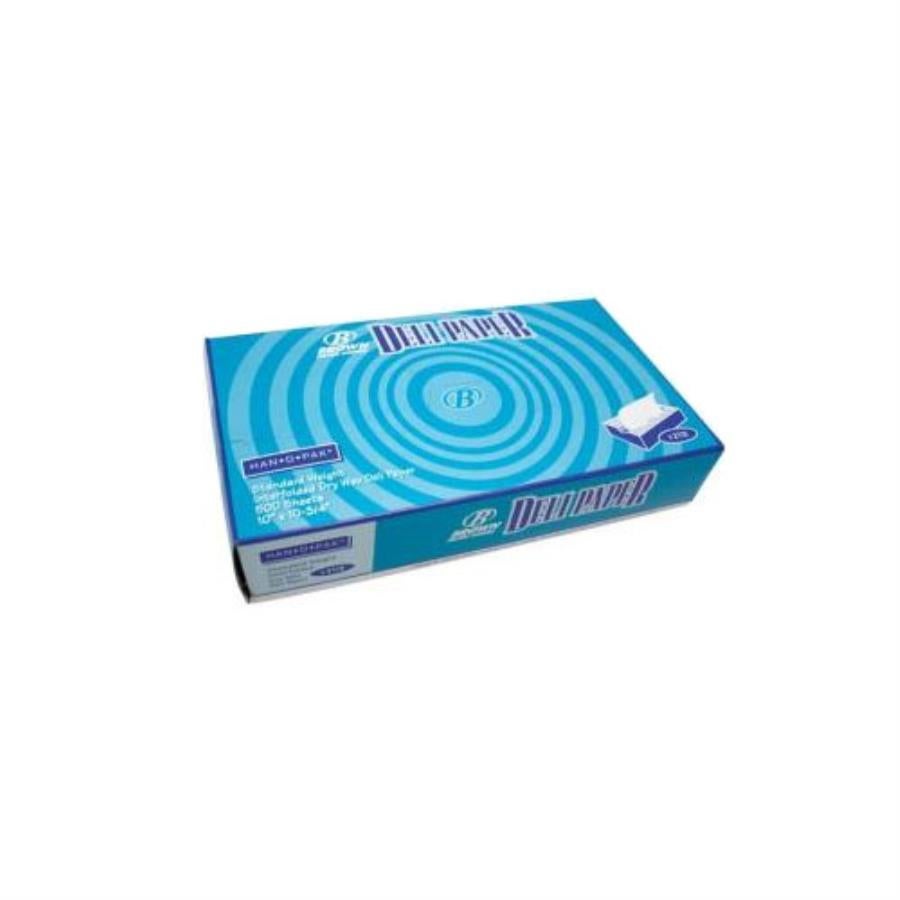 Wraps, Deli, 12 x 10.75 Inch, Dry Wax Paper, White, Interfolded,500 - 1 EACH