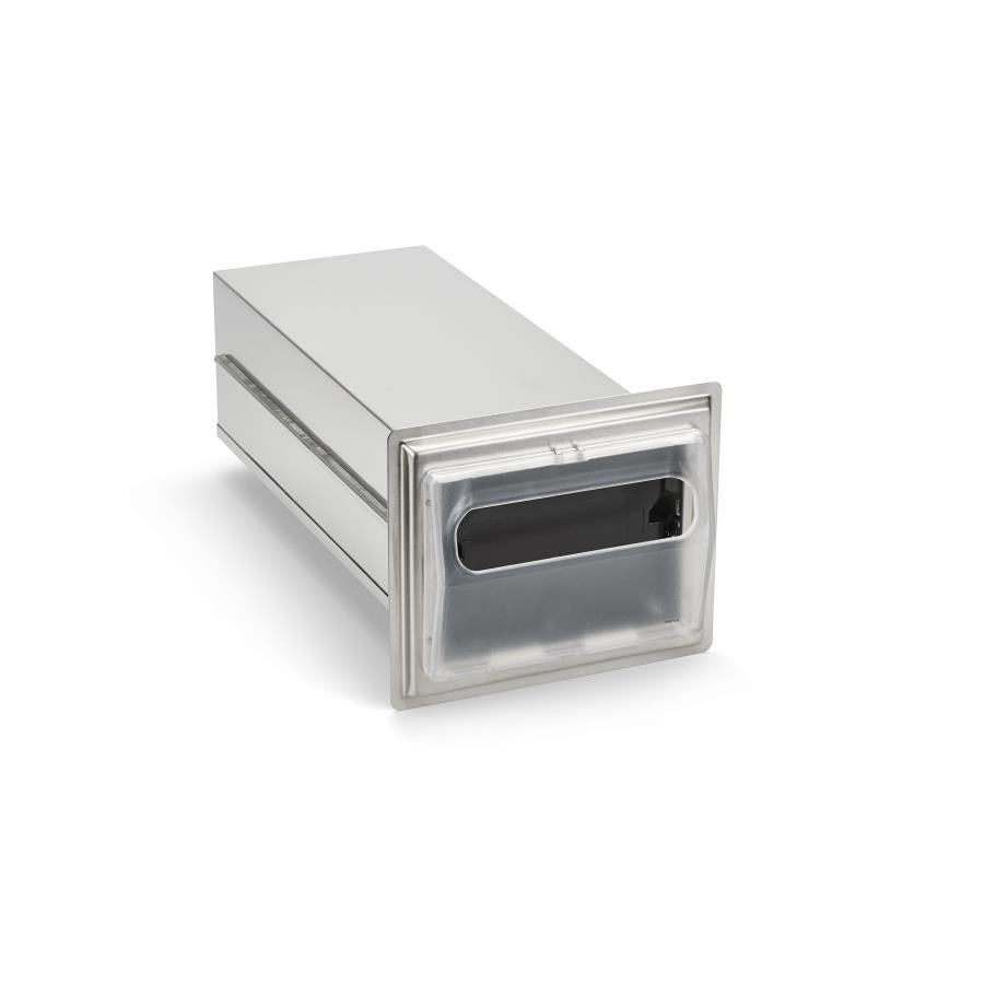 Dispenser, Full-Fold In-Counter Napkin, Stainless Steel, with Clear Plastic Control Face,1 - 1 EACH