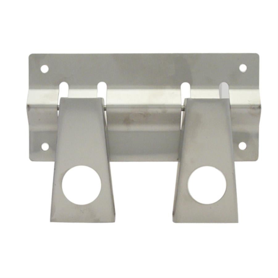 Holder, Mop/Broom, 2-Slot, Stainless Steel, for 1.25 Inch Diameter Handles,1 - 1 EACH