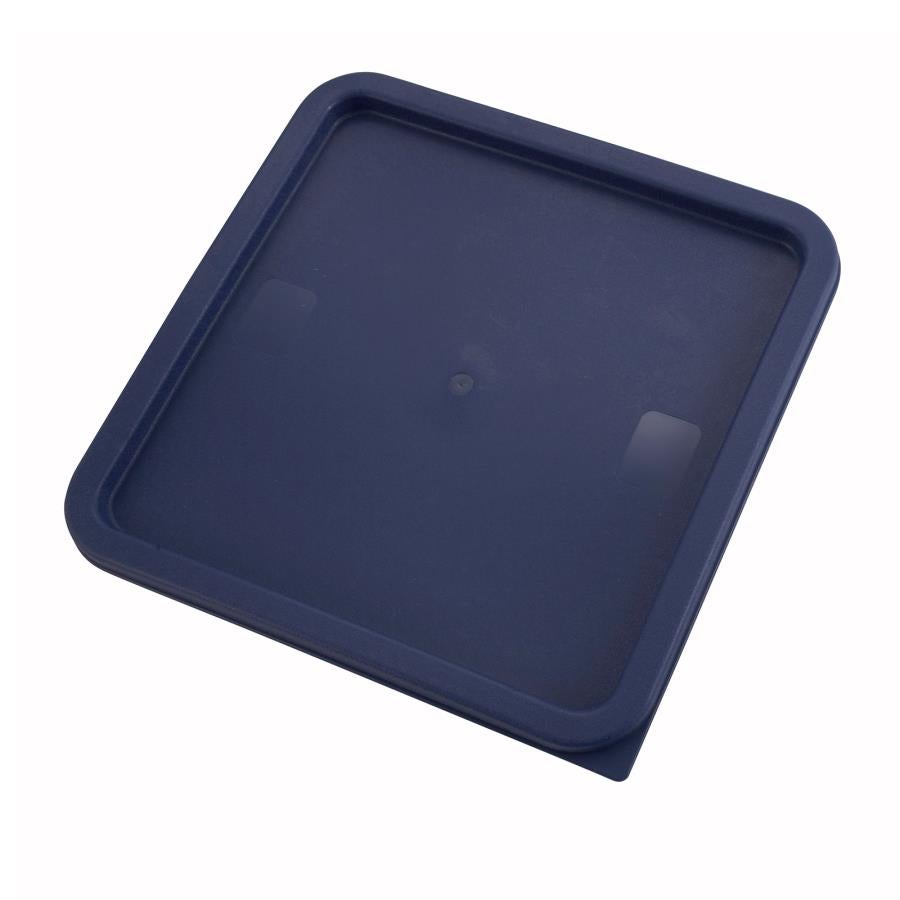 Lid, Blue, Polyethylene, for Winco 12/18/22 Quart Food Container,1 - 1 EACH