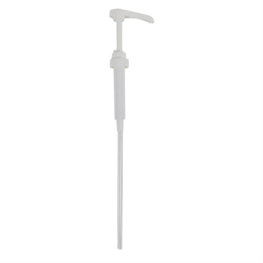 Pump, Syrup, .25 Ounce, White, Plastic,1 - 1 EACH