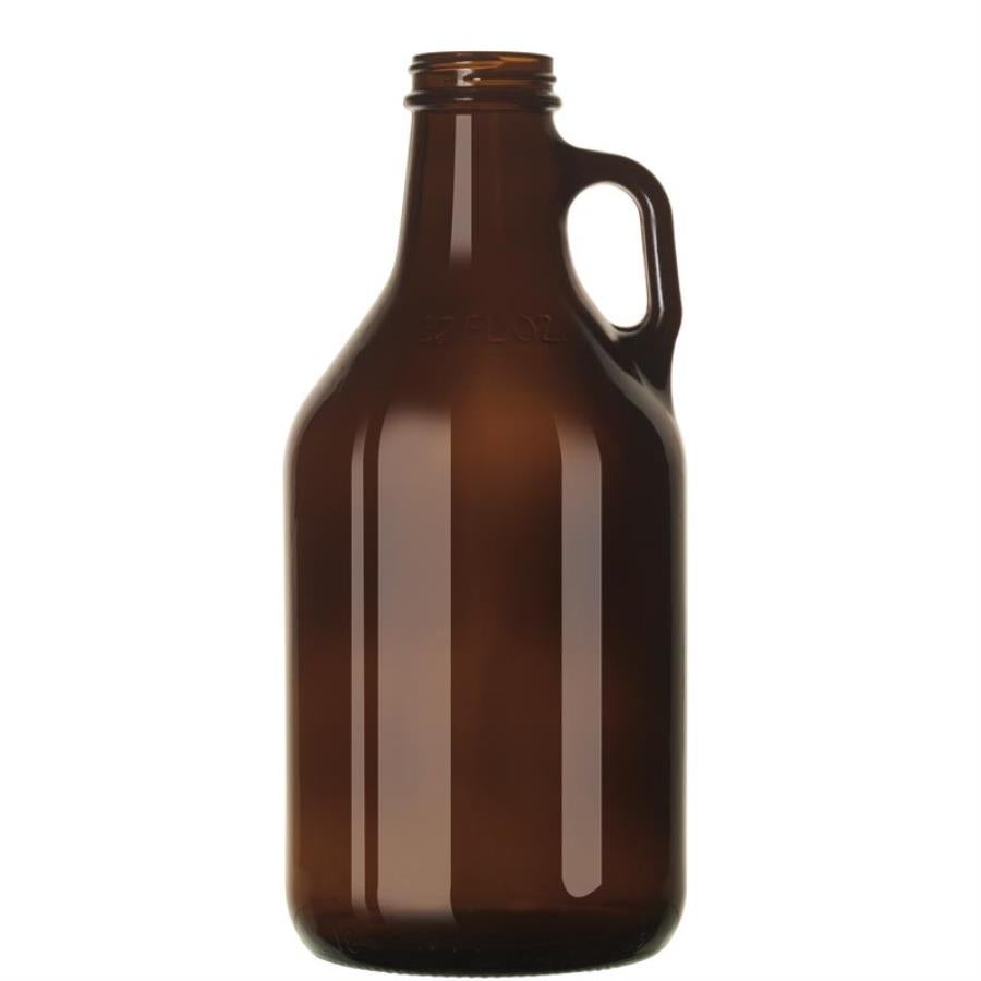 Growler, Amber, 32 Ounce, with Lid,1 - 1 EACH