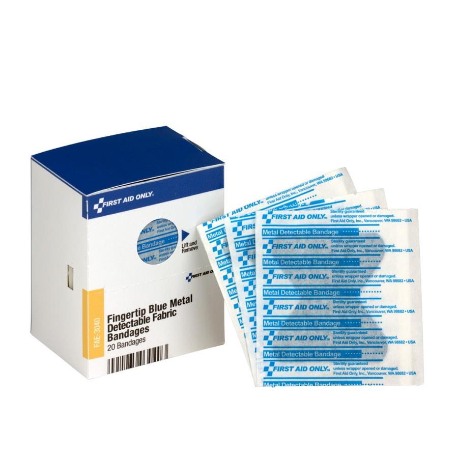 Bandages, Metal-Detectable, Fingertip, Adhesive,1 - 1 EACH