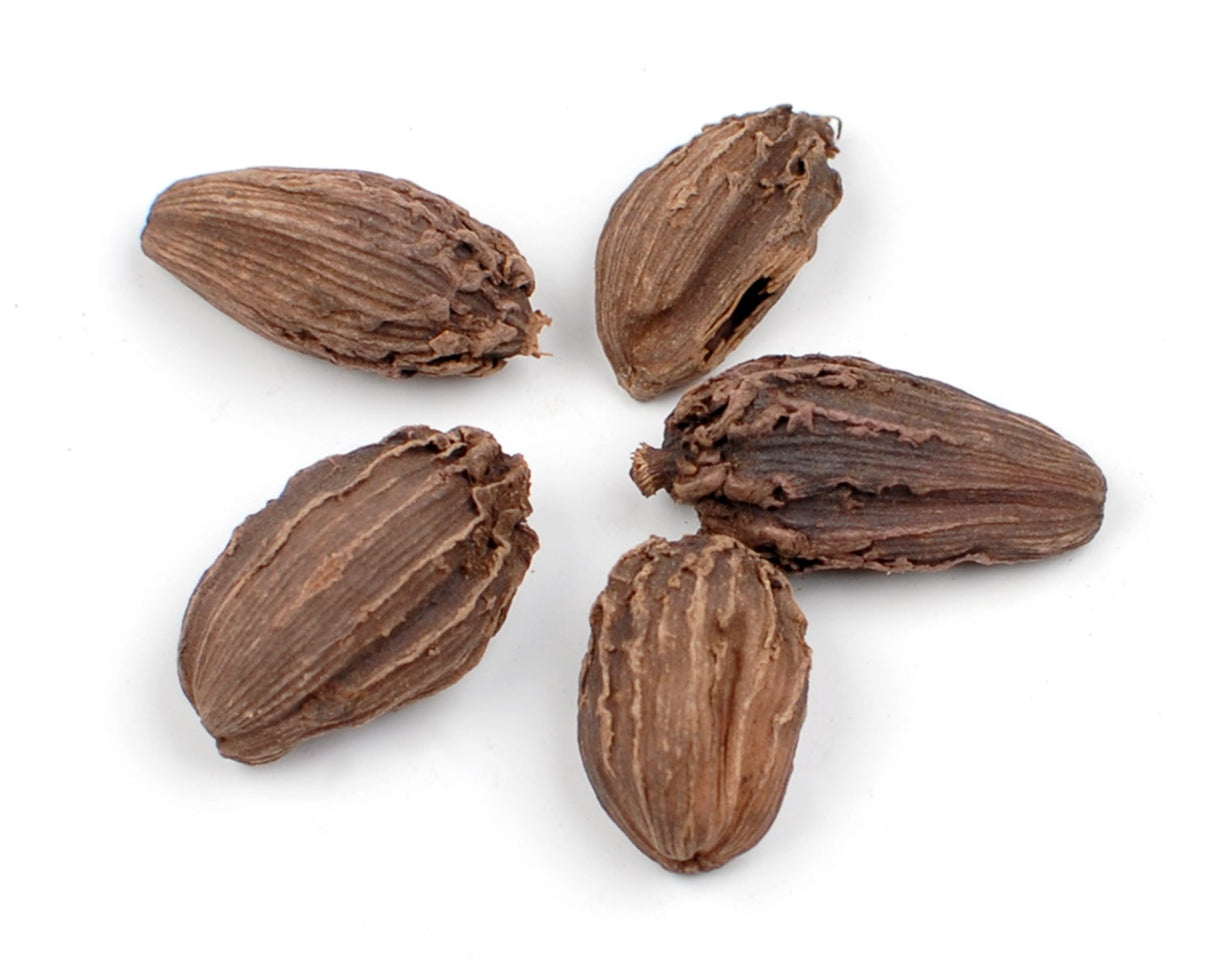 Spice, Cardamom, Whole, Black,1 - 8 OUNCE