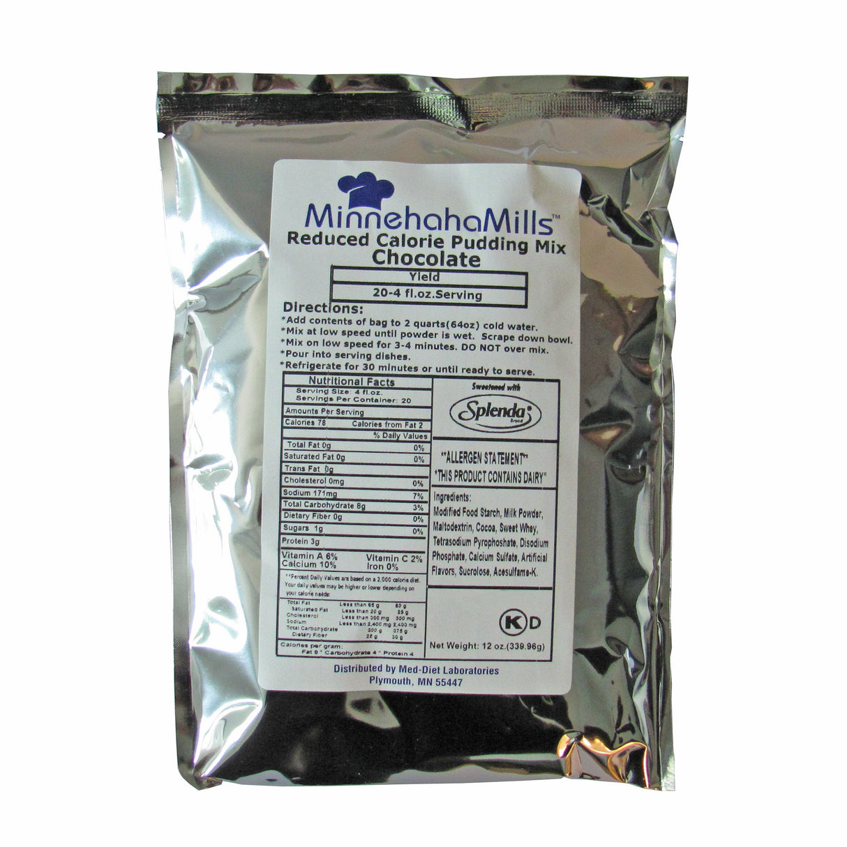 Mix, Pudding, Instant, Chocolate, Sugar Free,6 - 12 OUNCE