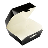 Boxes, Mini Burger, 2.75 Inch, Paper, Black, Square, 2.75 Linear Inch,1 - 100 COUNT