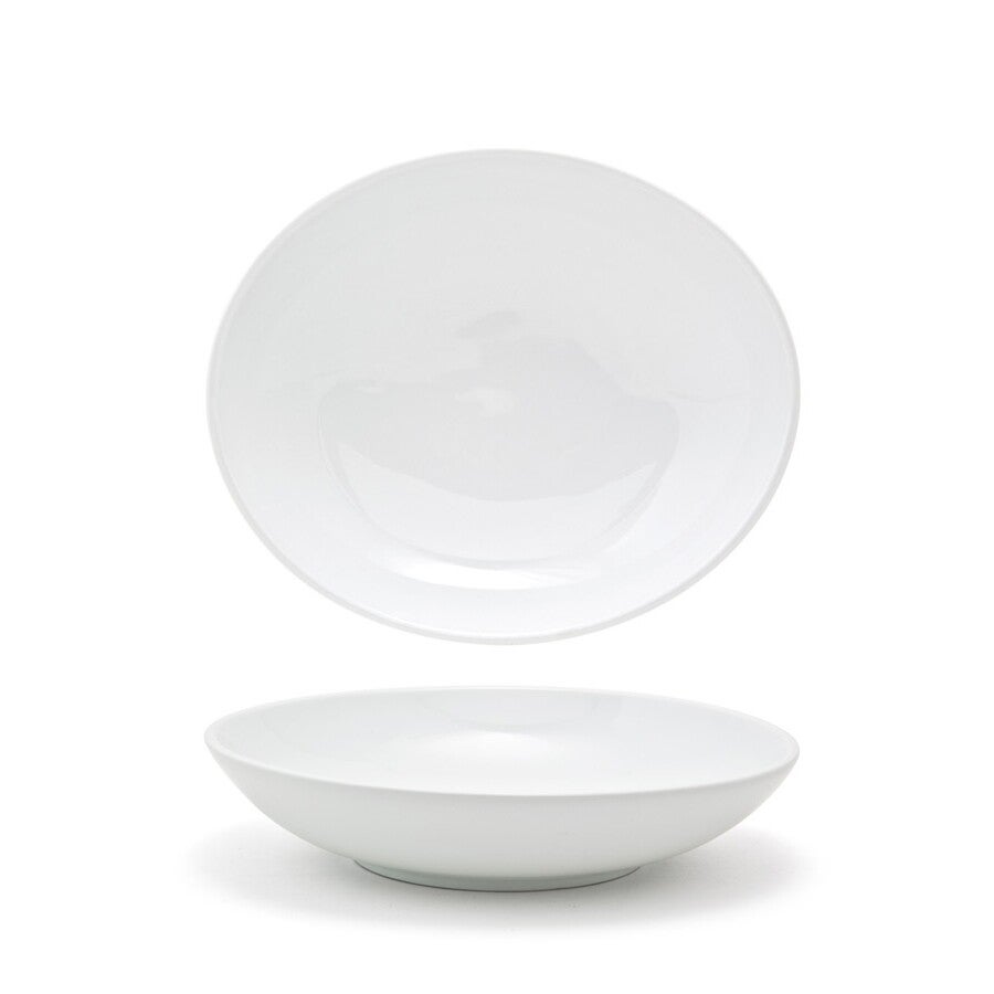 Bowls, Low Coupe, Elliptical, 28 Ounce, 9 Inch, White, 9 Linear Inch,6 - 1 EACH