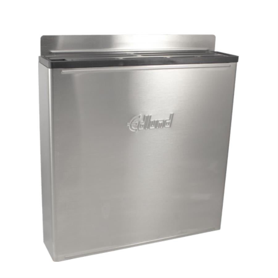 Holder, Knife, 12 Slot, Stainless Steel, Black Top, Wall Mount,1 - 1 EACH