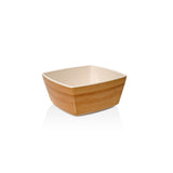 Bowls, Platewise Mod, 16 Ounce, 4.5 Inch, Wood Appearance, Square, 4.5 Linear Inch,12 - 1 COUNT