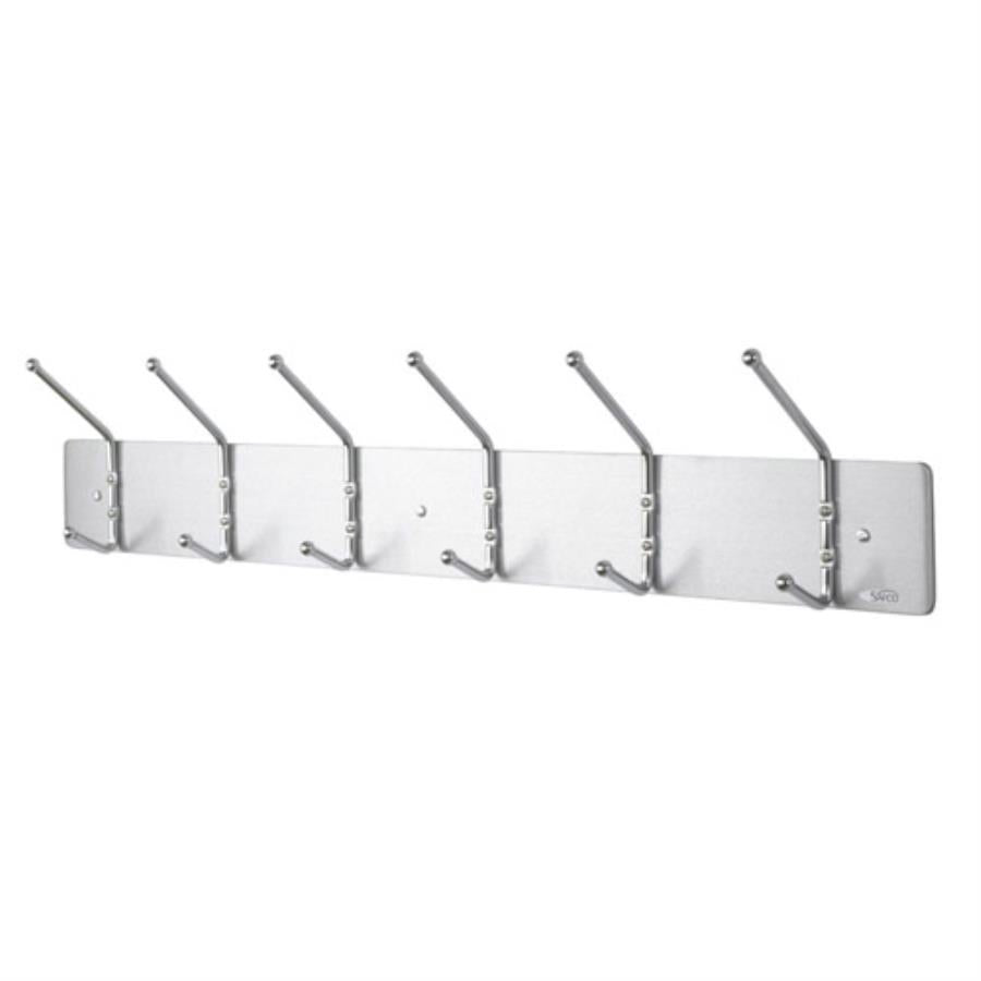 Rack, Coat, 6-Hook, Silver,1 - 1 EACH