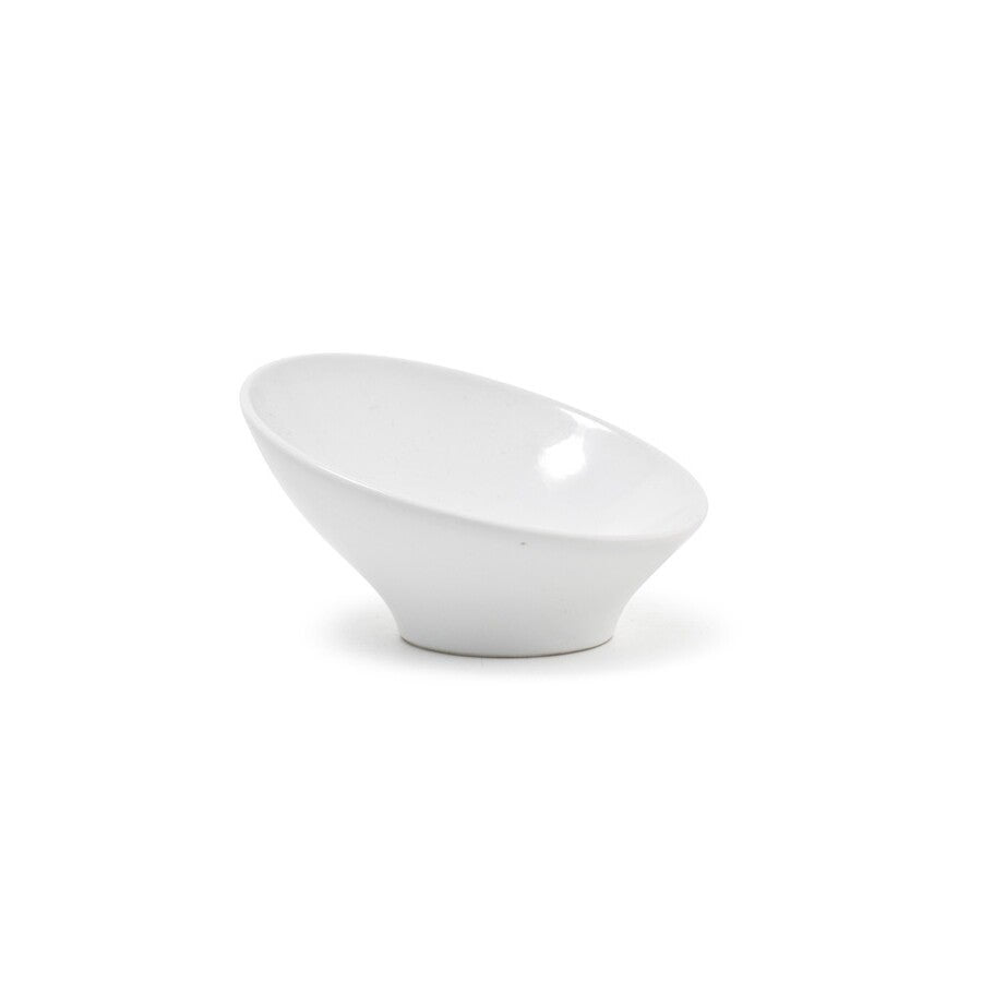 Bowls, 5 Inch, White, Slanted, 5 Linear Inch,12 - 1 EACH