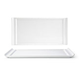 Plates, Nouvelle, 13 x 6.5 Inch, White, Rectangular,6 - 1 COUNT