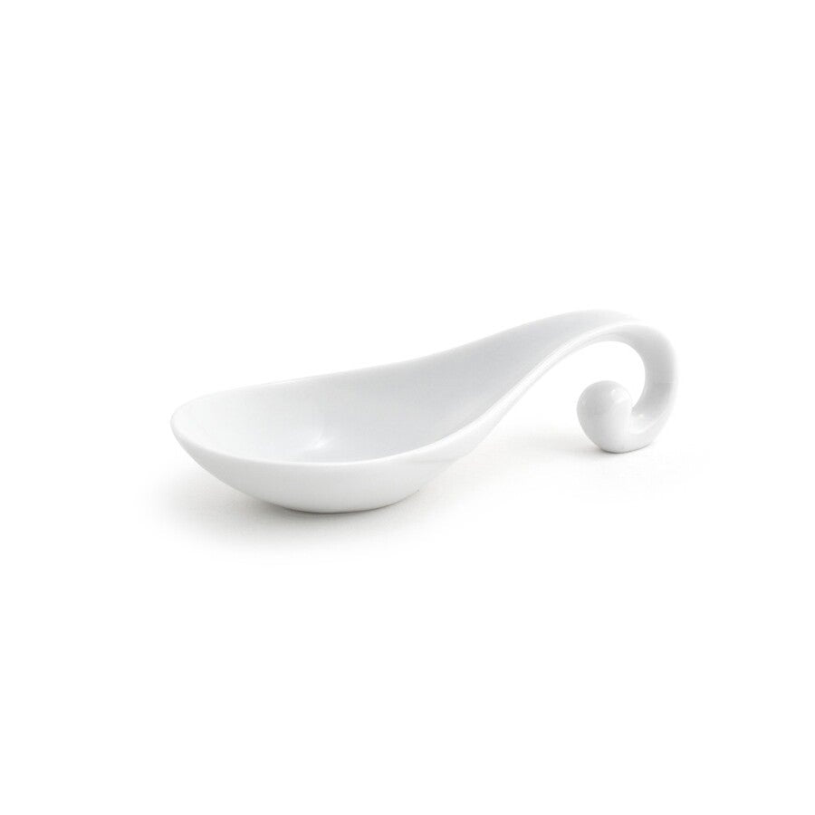 Spoons, Sampler, Swirl, White, Porcelain, 4.5 Inch, 4.5 Linear Inch,12 - 1 EACH