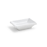 Dishes, Sampler, 2 Ounce, White, Porcelain, 2.5 x 4 Inch, Rectangular,12 - 1 COUNT