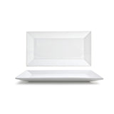 Plates, Kyoto, 13 x 7 Inch, White, Rectangle,6 - 1 COUNT