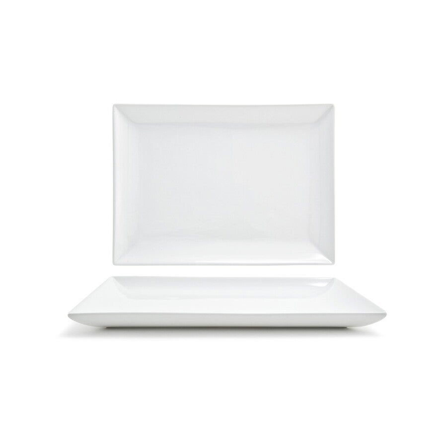 Platters, 11.5 x 8.25 Inch, Mod Ideal, White, Porcelain,4 - 1 EACH