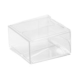 Boxes, Favor, Sweet Vision 2 x 2 x 1 Inch, Plastic, Clear, Square, with Folding Top,1 - 100 COUNT