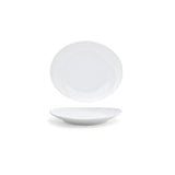 Plates, Ellipse, 6.5 Inch, White, Coupe, 6.5 Linear Inch,12 - 1 COUNT