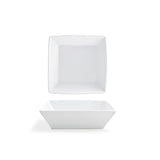 Plates, Kyoto, 7 Inch, White, Square, 7 Linear Inch,12 - 1 COUNT