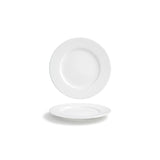 Plates, Monaco, 6.5 Inch, Wide Rim, White, 6.5 Linear Inch,12 - 1 COUNT