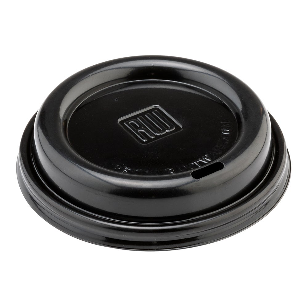 Lids, Flat, Restpresso, Plastic, Black, for 8/12/16 Ounce Cups,1 - 500 COUNT