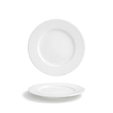 Plates, Monaco, 8.5 Inch, Wide Rim, White, 8.5 Linear Inch,6 - 1 COUNT