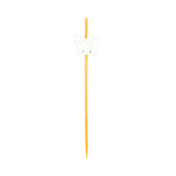 Skewers, White Butterfly, 4 Inch, Bamboo, 4 Linear Inch,1 - 1000 COUNT