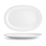 Plates, Spiral, 14 Inch, White, Oval, 14 Linear Inch,6 - 1 COUNT