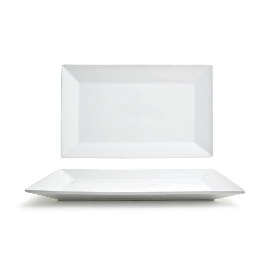 Plates, Kyoto, 14 x 9 Inch, White, Rectangular,6 - 1 EACH