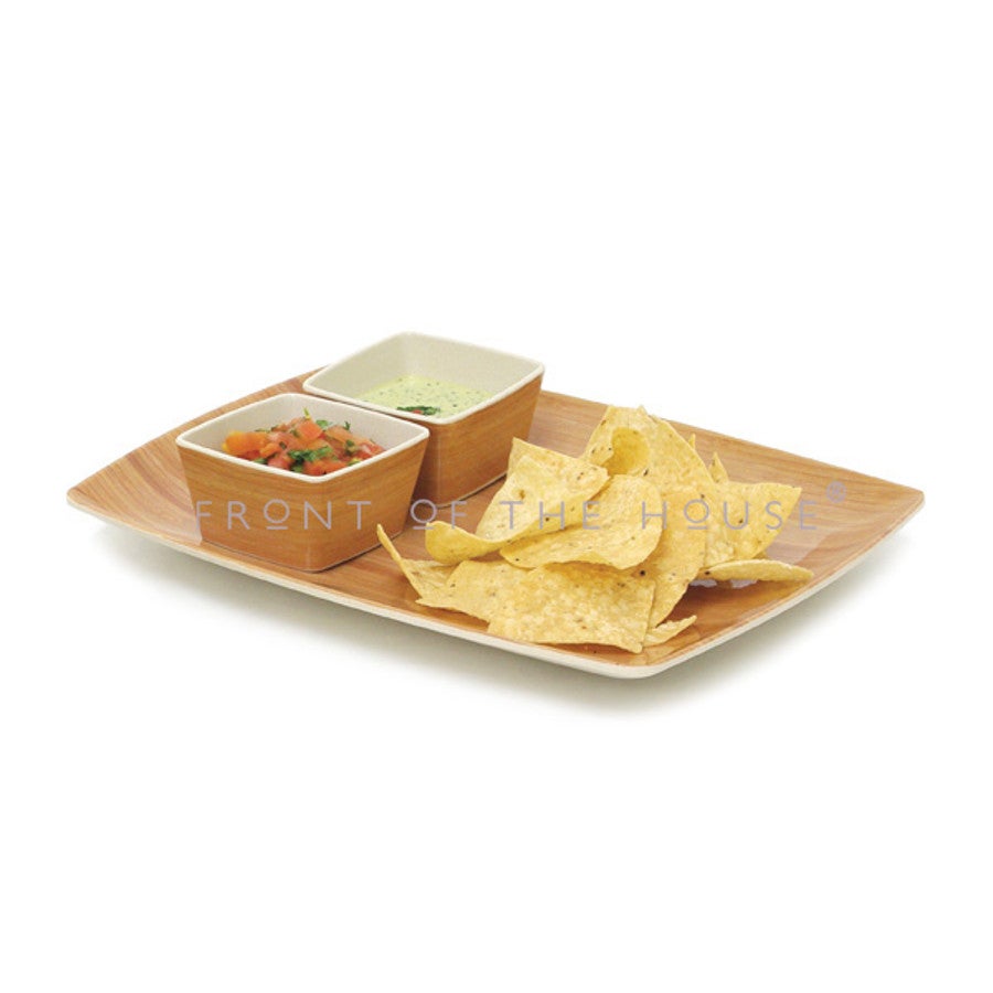 Plates, Platewise Mod, 12 x 9 Inch, Wood Appearance, Rectangular,6 - 1 EACH