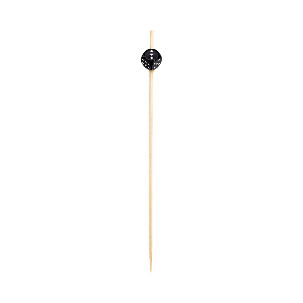 Skewers, Feeling Lucky Dice, 4 Inch, Bamboo, 4 Linear Inch,1 - 1000 COUNT