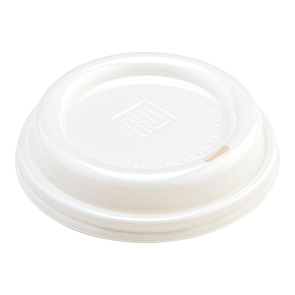 Lids, Flat, Restpresso, Plastic, White, for 8/12/16 Ounce Cups,1 - 500 COUNT